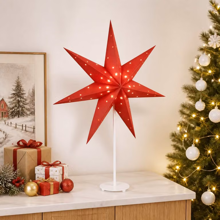 vidaXL Illuminazione Natalizia RAAHE Bianco caldo 35 x 15 x 55 cm