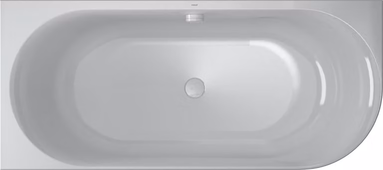 VIGOUR DERBY Raumeck Vasca da bagno in acrilico con rivestimento e riempimento con troppopieno 180 x 80 cm bianco lucido, angolo sinistro