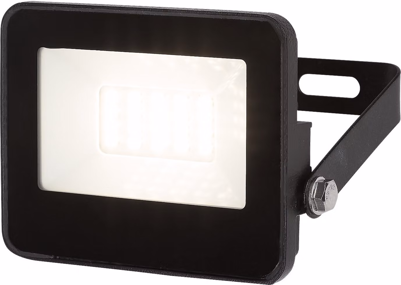 Rabalux 7062 Faretto da esterno Flood, 10W, 4000K, 1100lm, nero, rotondo, bianco neutro, IP65,, 10,3cm