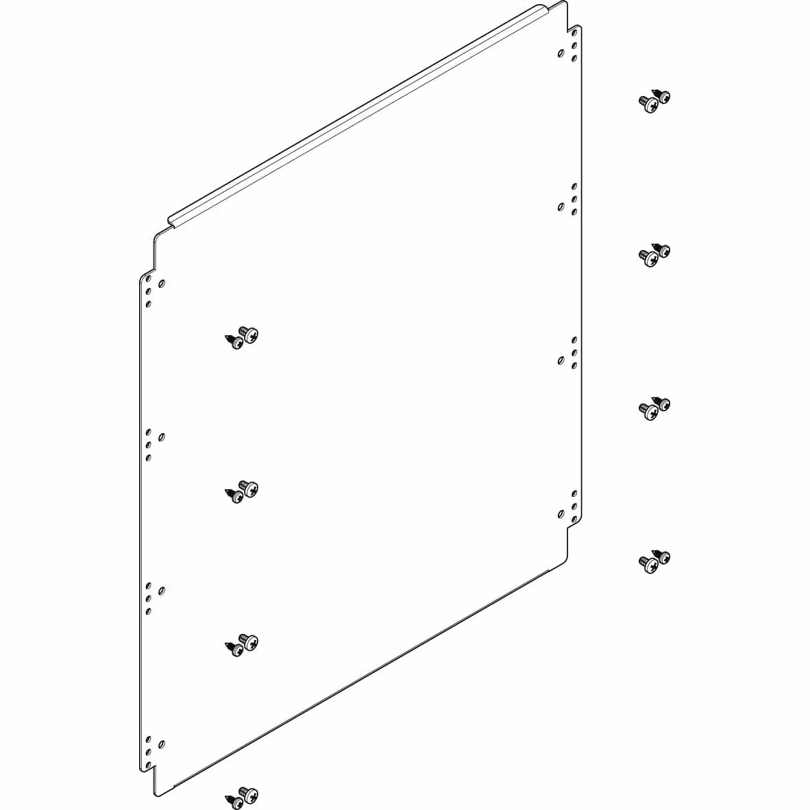 Piastra di montaggio ABN 496x552 mm 2FB/4RE per il montaggio tra i profili portanti FMA24N