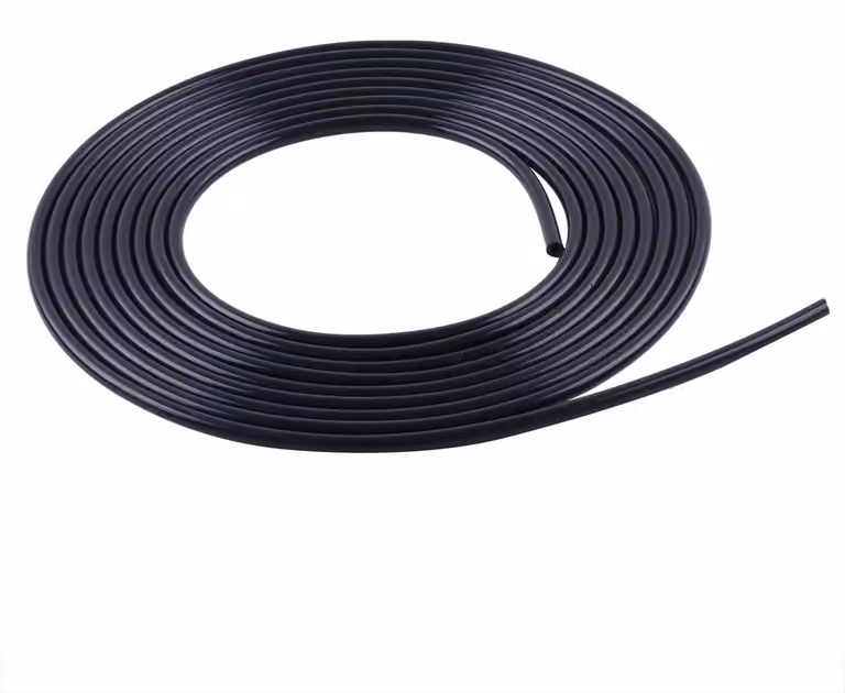Tubo per radiatore, 5x10 mm, 1 metro, nero, da -40 °C a +120 °C