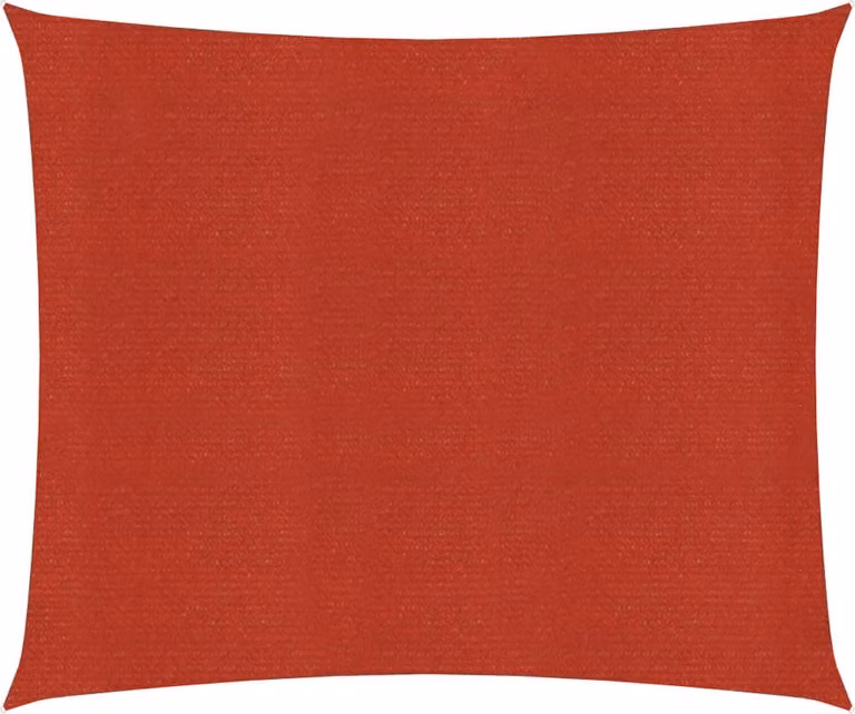Tenda da sole The Living Store 160 g/m² rosso 3,6x3,6 m HDPE