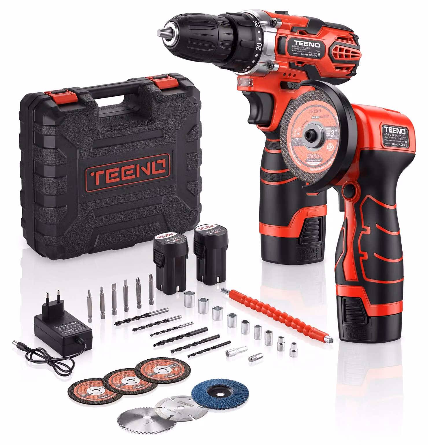 Trapano avvitatore a batteria - 16,8 V - 350 Watt - Ideale per il fai-da-te