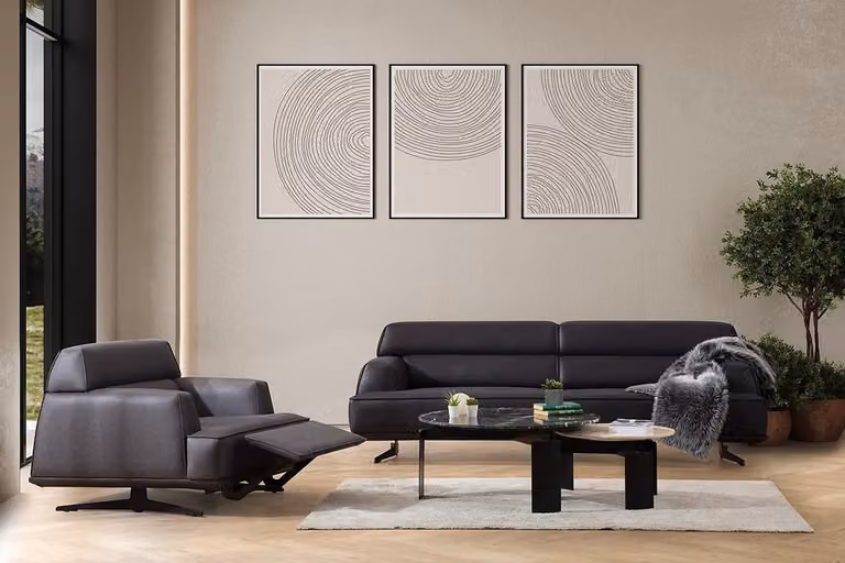 Luxus Sofagarnitur Sofa Garnitur Sofas 3 1 Sitzer Sessel Modern Leder