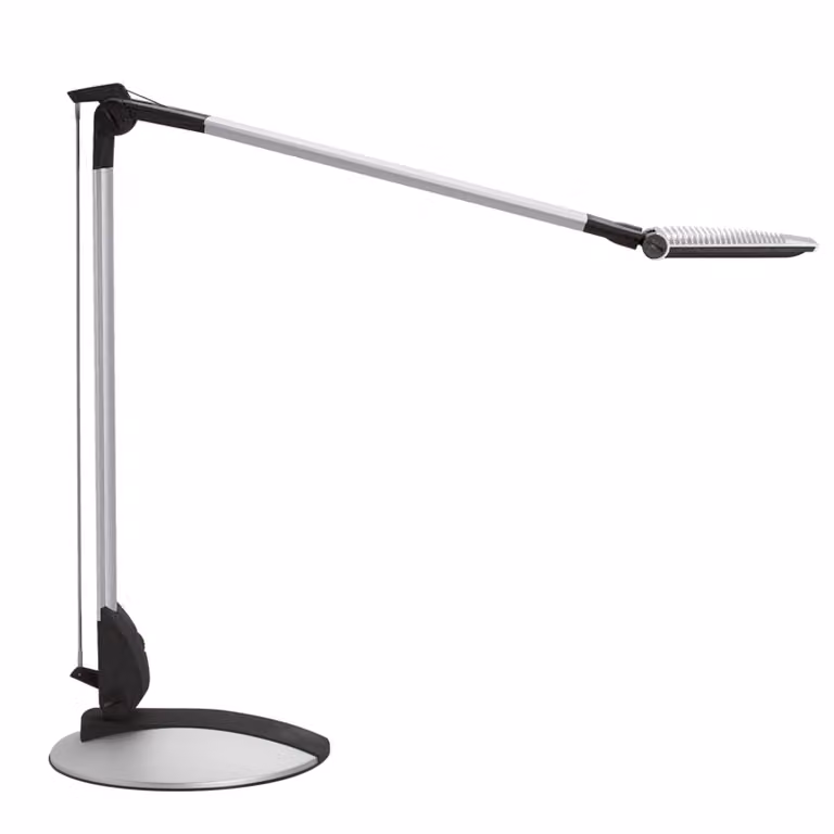 Maul Lampada da scrivania MAULoptimus, dimmerabile, Alluminio / Grigio / Zincato, Studio / Ufficio, Alluminio, Moderno, Lampada da tavolo LED