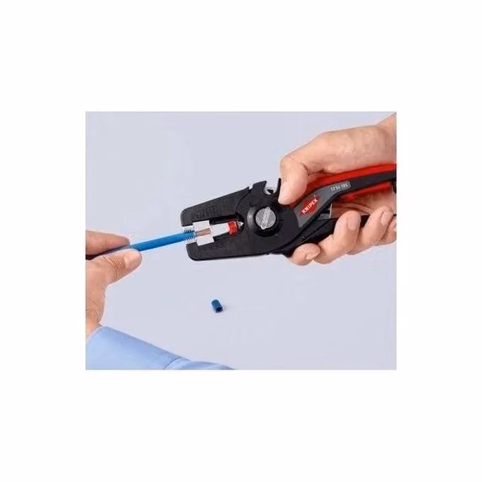 Pinza spelacavi automatica Knipex PreciStrip16 12 52 195 per 0,08 - 16 mm², impugnatura ergonomica bicomponente, Nero – 2
