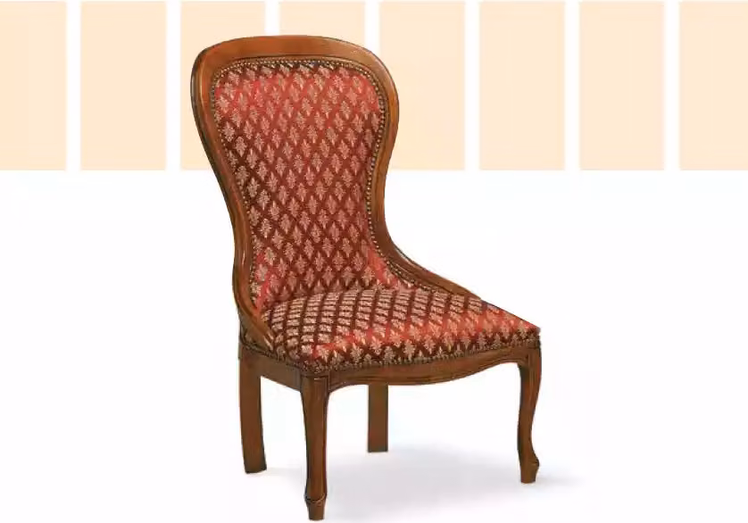 Luxus Design Polster Stuhl Sitz Esszimmer Klassische Textil Möbel Lehnstuhl