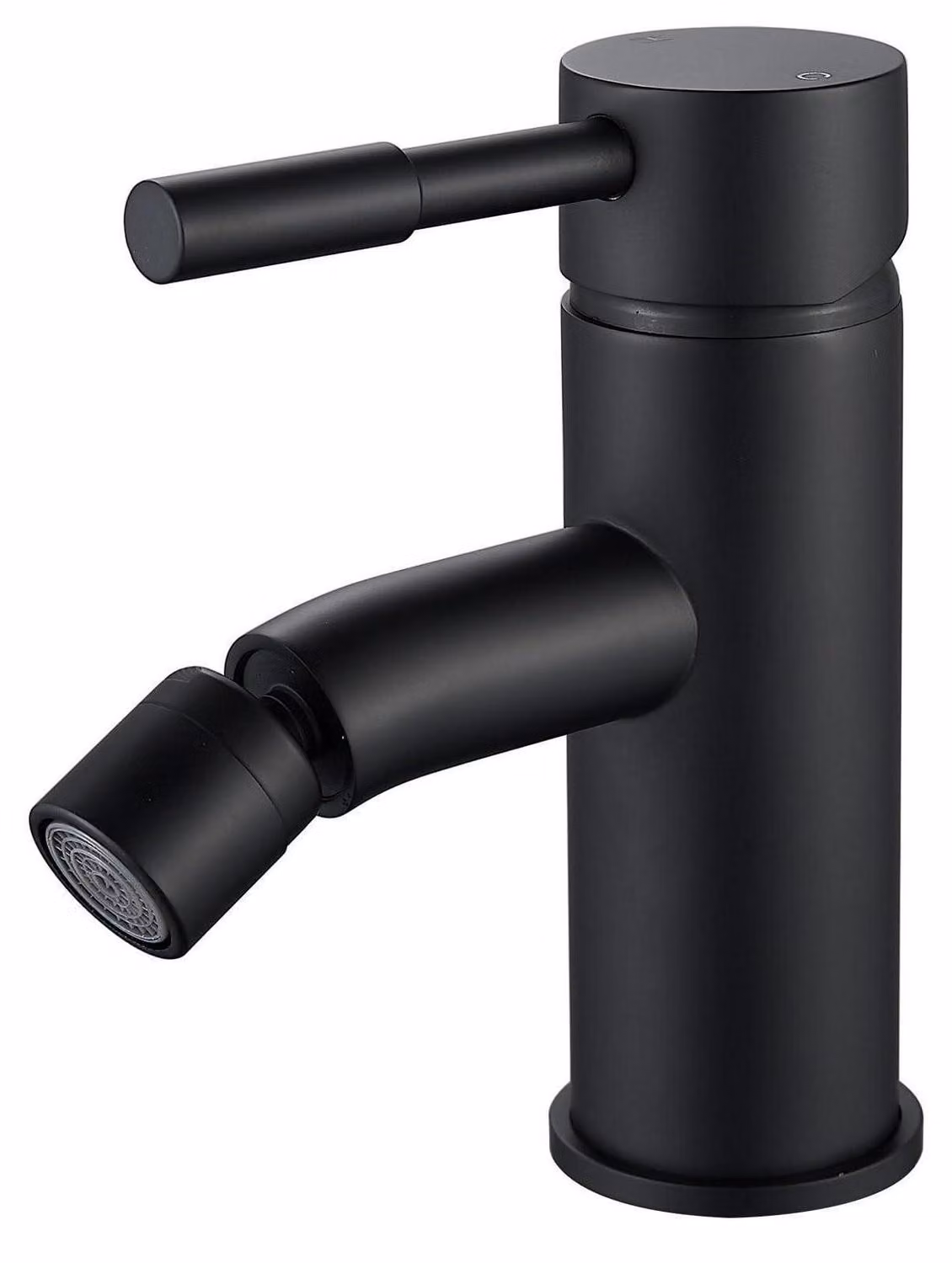 Miscelatore monocomando per bidet, lavabo, in ottone nero