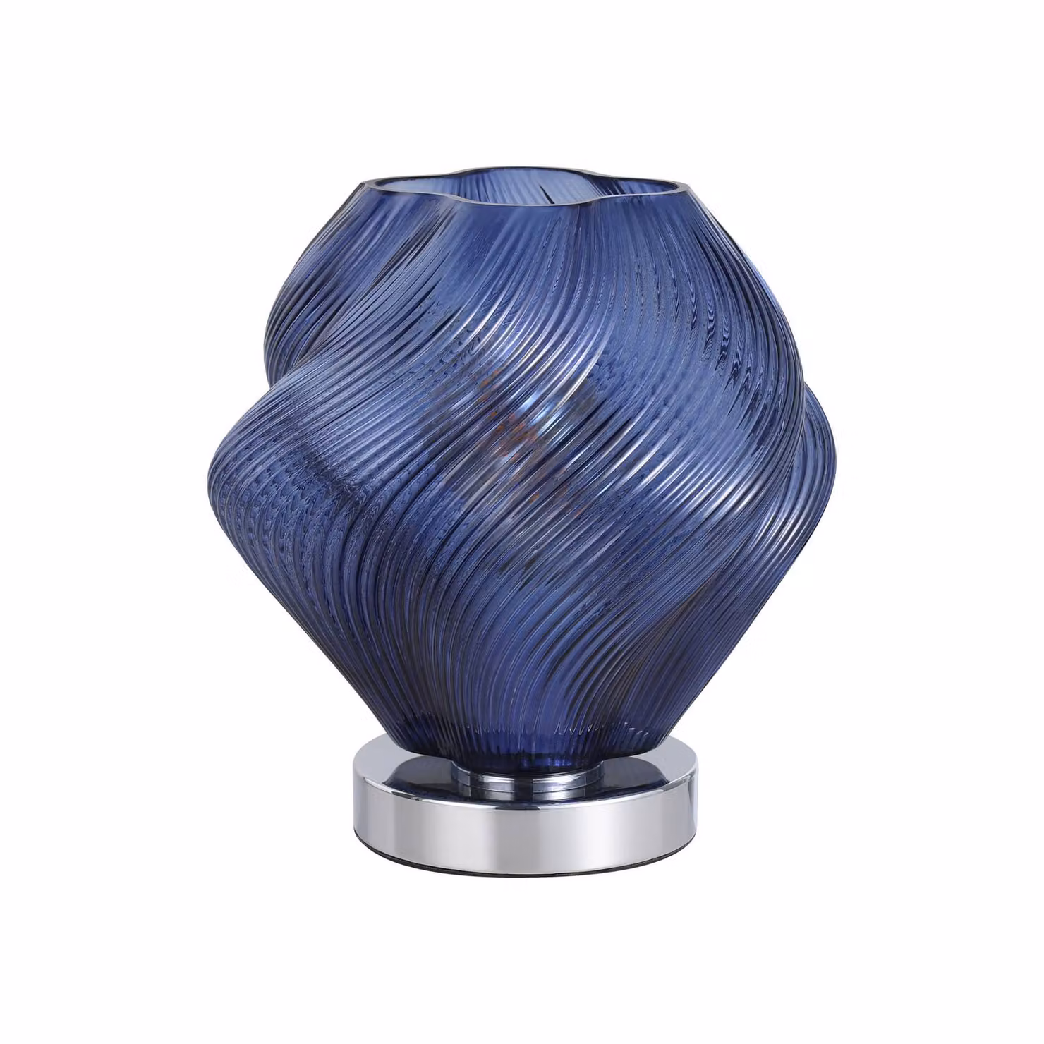 EGLO Lampada da tavolo Meliciano, Blu, Soggiorno / Sala da pranzo, Vetro, Lampada da tavolo