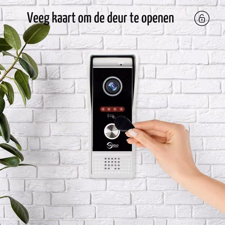Videocitofono cablato a 4 fili, risoluzione 1080P, schermo touchscreen da 7 pollici, visione notturna a infrarossi, alloggiamento in alluminio