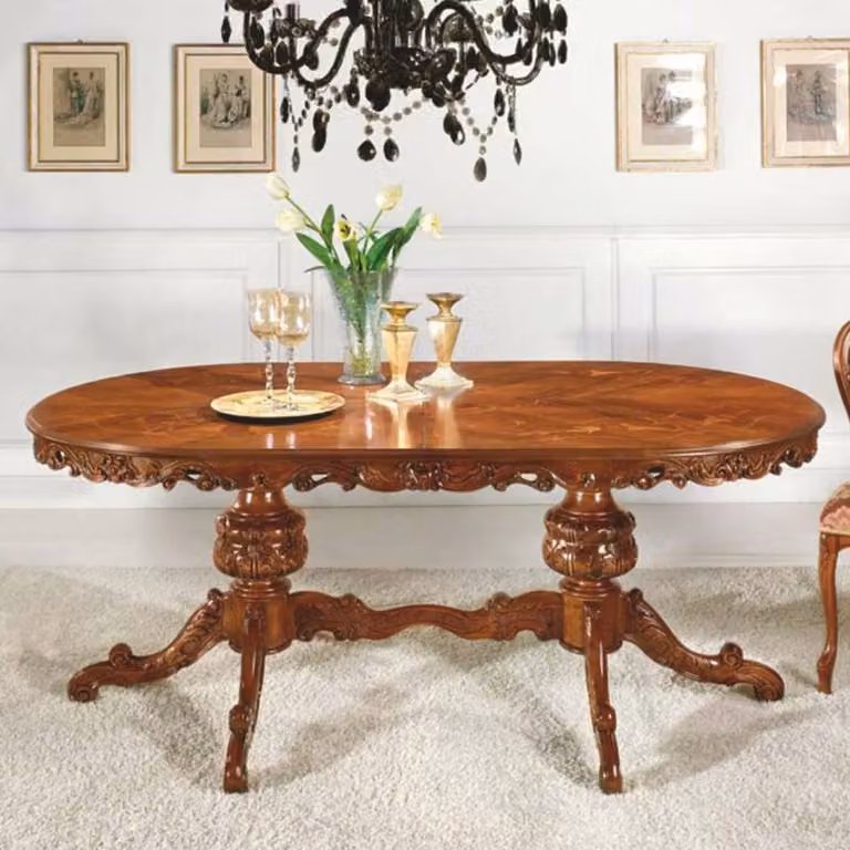 Casa Padrino Luxury Baroque Dining Table Brown 200-250 cm - Mobili barocchi - Italy