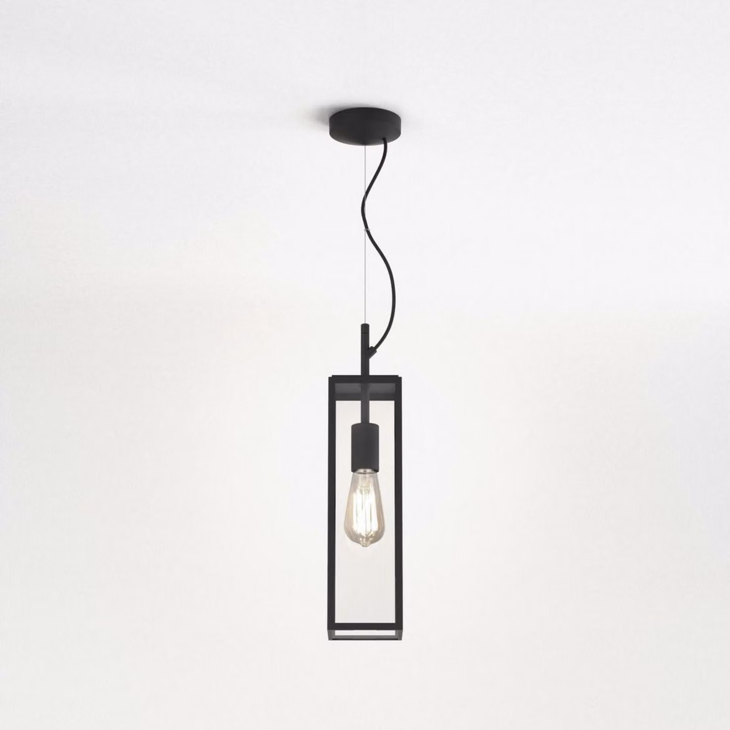 Lampada a sospensione ASTRO Harvard 12W E27 nera 1402013