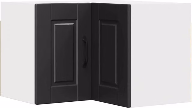 Pensile da cucina moderno a parete con pratico spazio contenitivo 57 x 57 x 40 cm legno composito nero 02_0054300