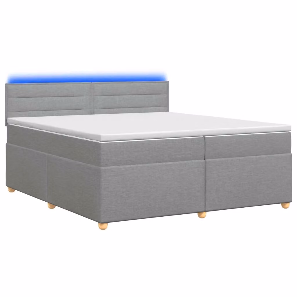 Letto box spring ibrido vidaXL con materasso a molle insacchettate e base contenitore, Grigio, 200 x 200 cm – 2