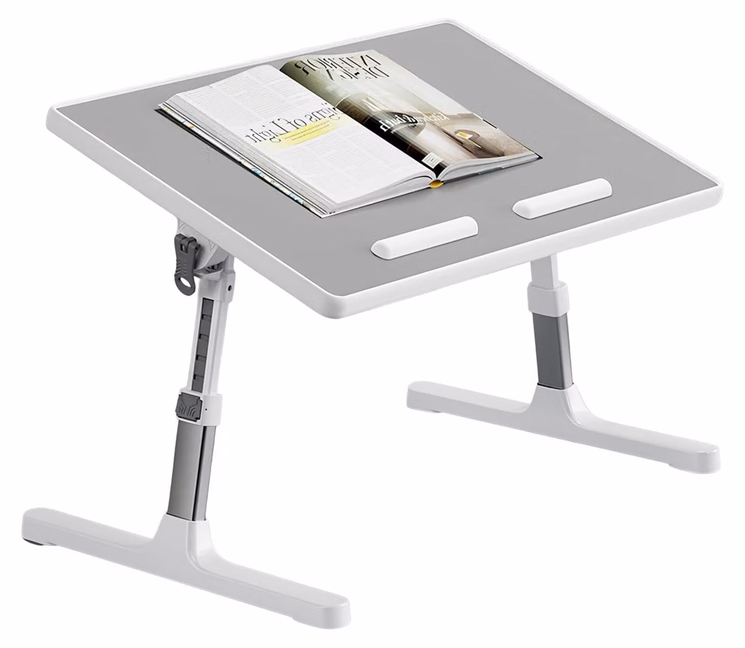 Omgoods - Tavolo pieghevole per laptop, con altezza e angolo regolabili, ideale per l'uso a casa e in ufficio