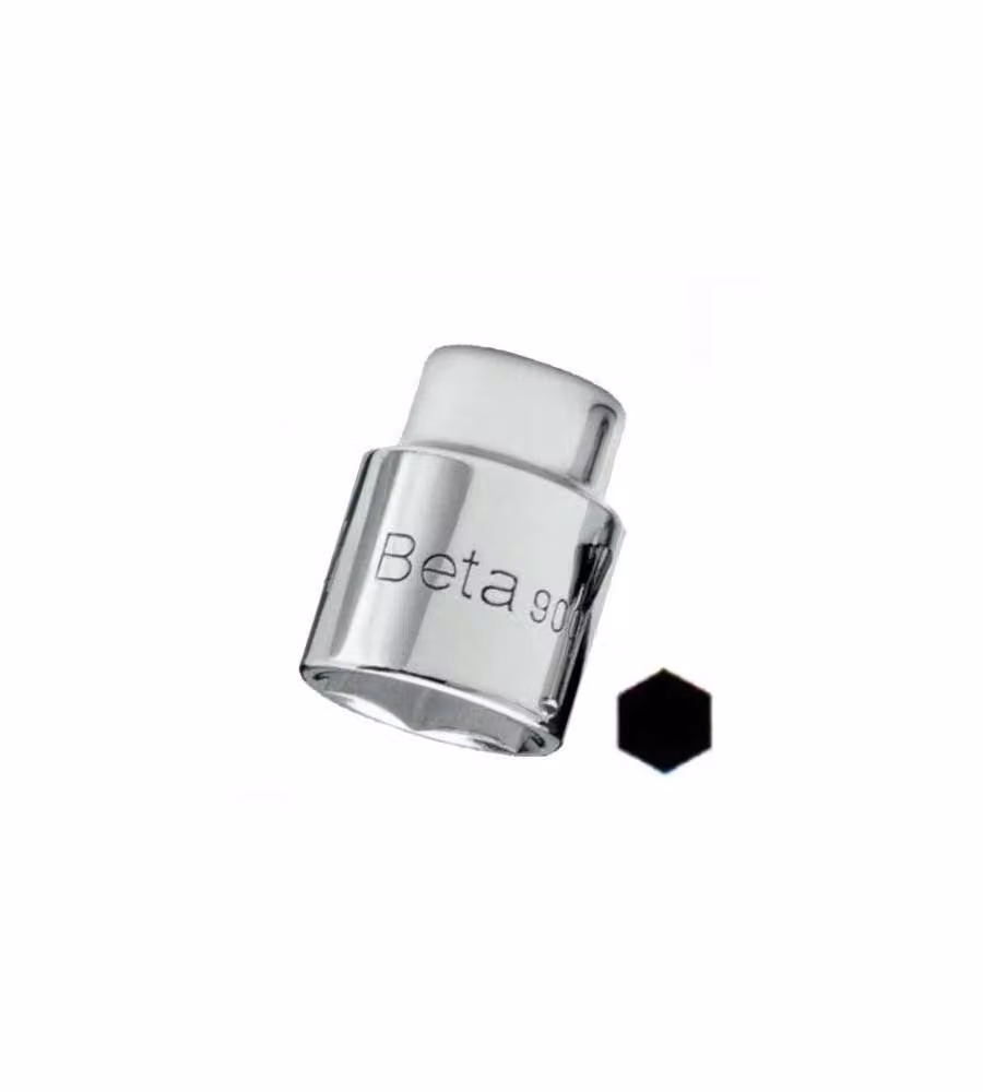 Chiave a bussola esagonale Beta 1/4" argento 9 mm – 2