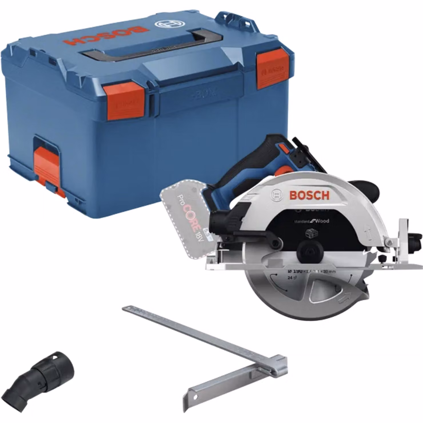 Sega circolare a batteria Bosch GKS 18V-68-2 18 V 190 mm Brushless + L-Boxx ( 06016D0001 ) - senza batteria, senza caricabatterie