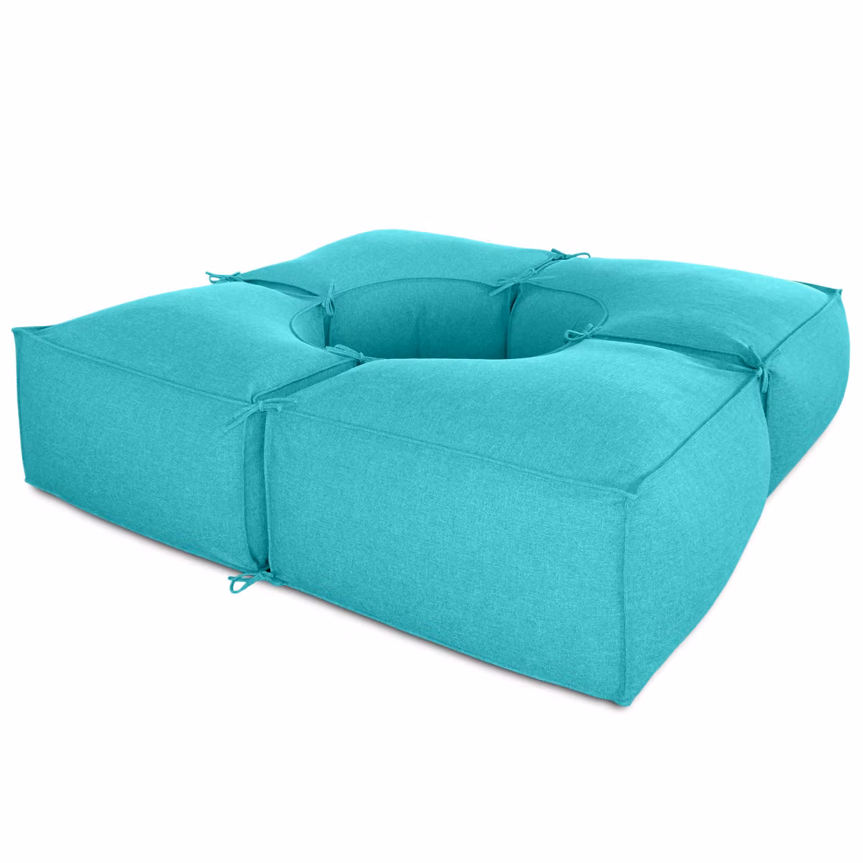 Salottino da esterno 4 moduli Verde acqua