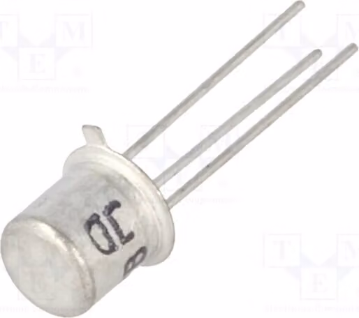 1 x Transistor: PNP, 10 dB, BC177B. Transistor bipolare PNP, montaggio a foro passante (THT), 45V, 0,2A, TO18, 0,3/0,75W