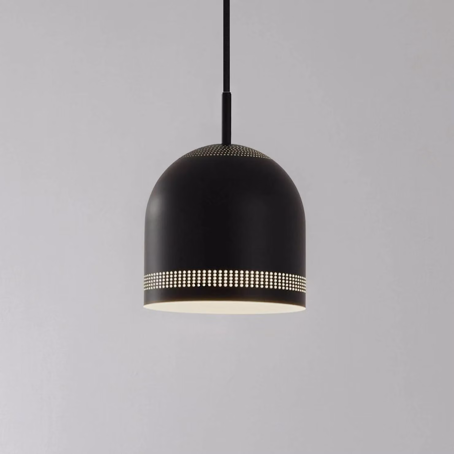 Lampada a sospensione Oura NOLA, dimmerabile, Nero, Soggiorno / Sala da pranzo, Metallo, Scandinavo, Lampada a sospensione
