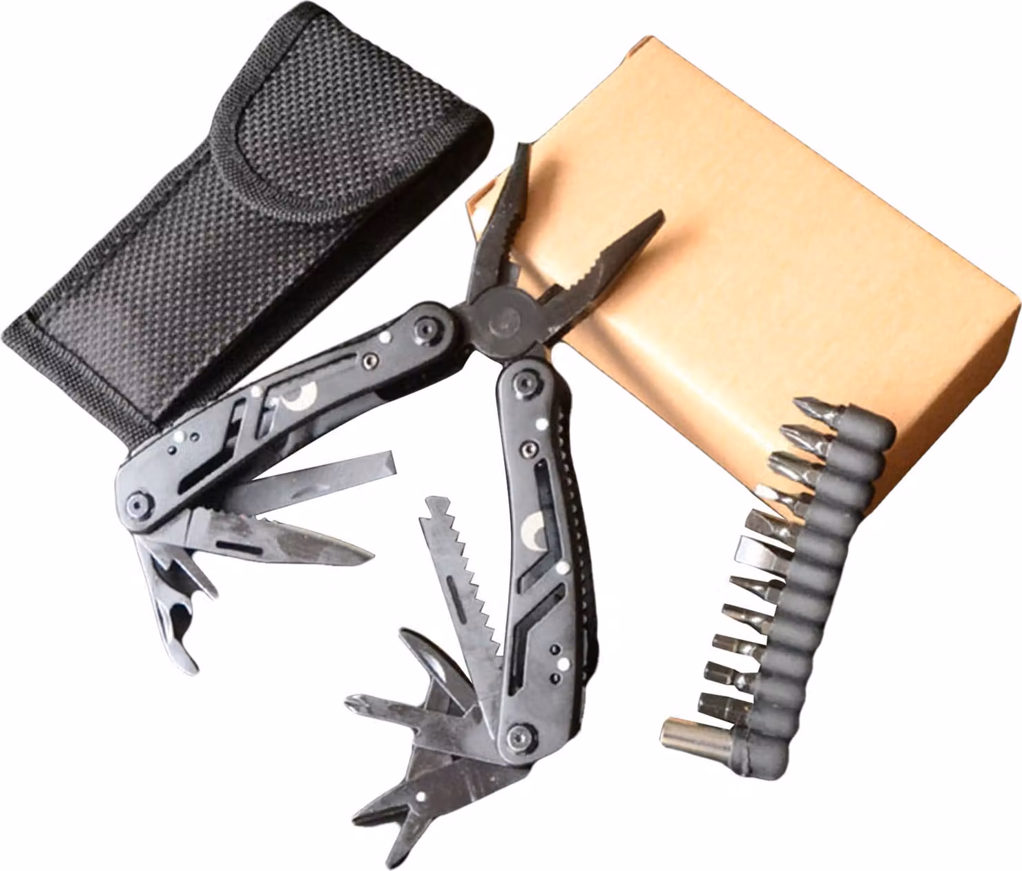 Pinze Multitool Coltello tascabile Cacciavite File Apribottiglie Sega per il campeggio all'aperto
