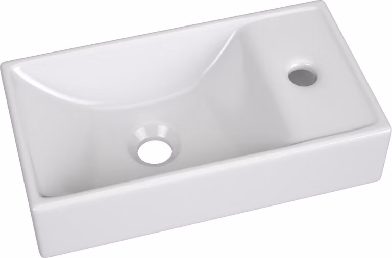 Keramik Waschtisch Waschbecken Aufsatzwaschtisch Weiss