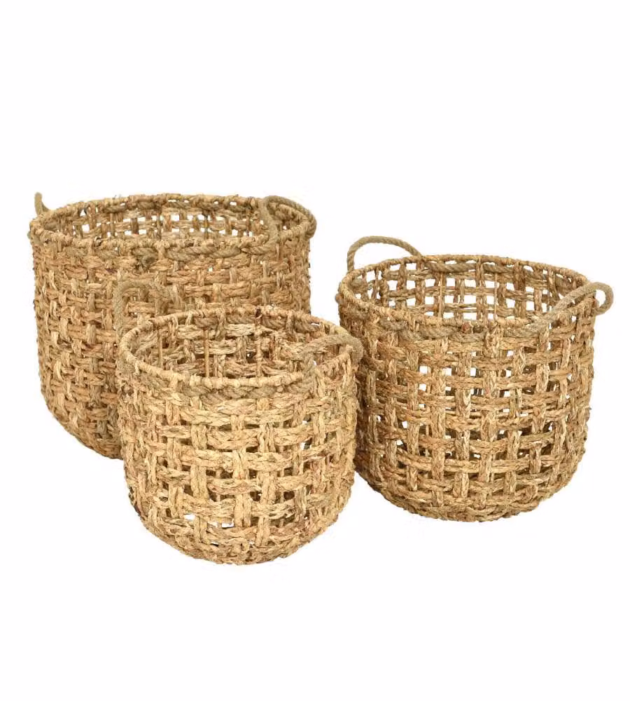 Cesta in corda intrecciata 34 x 30