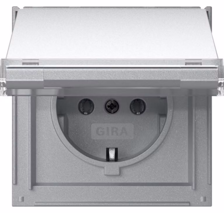 Presa KD TX-44 in alluminio - Contatto di protezione della presa 441065
