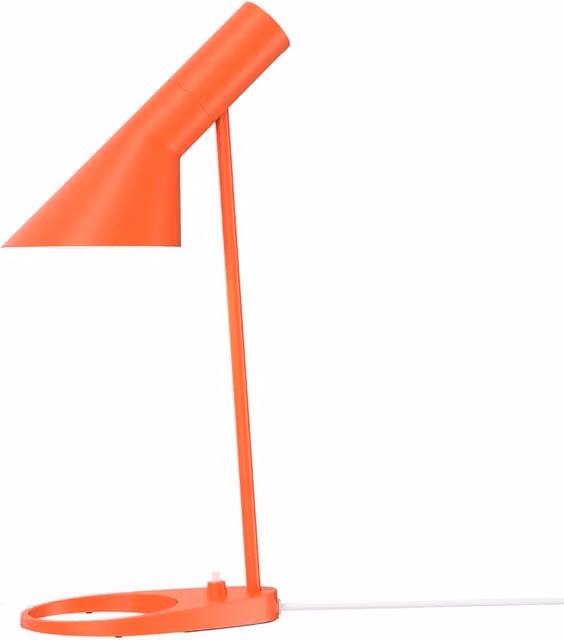 Louis Poulsen AJ Mini Lampada da tavolo regolabile in metallo disponibile in bianco o rosso