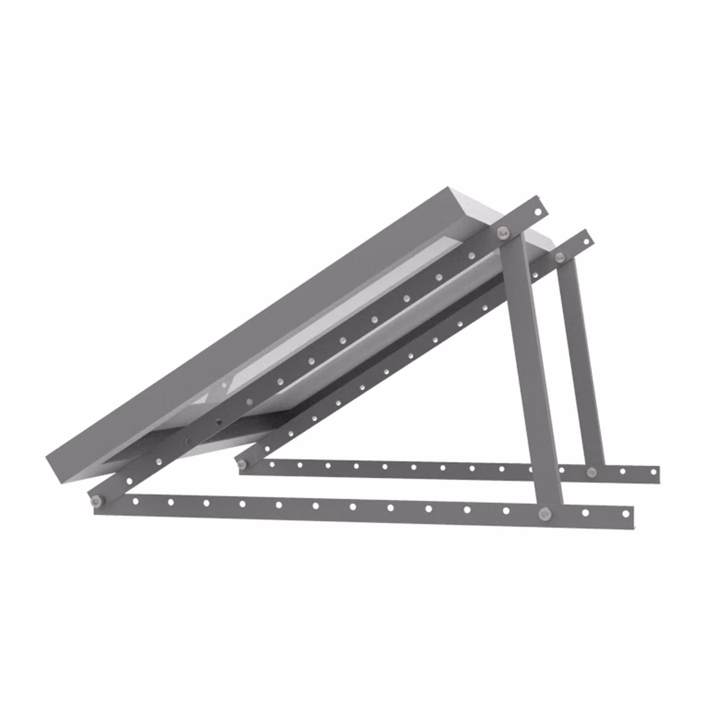 enjoy solar® Triangoli in alluminio - supporto regolabile Angolo di inclinazione 20°-60°, per pannelli solari con larghezza massima 68 cm, IVA 0%.