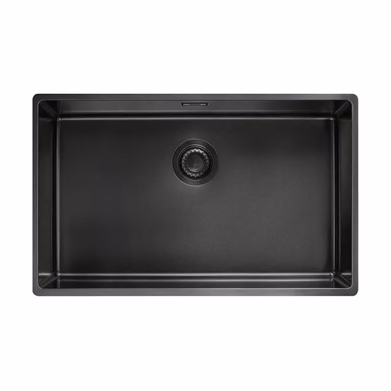 Lavello da incasso Franke Mythos Masterpiece Premium BXM 210 / 110-68 Acciaio inox PVD antracite, valvola a pulsante