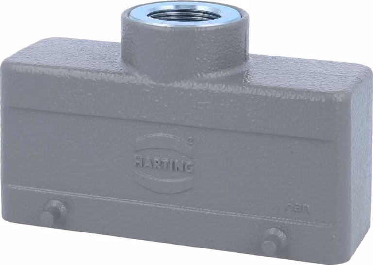 HARTING Han 24B Custodia a manicotto bassa, 1xM25 uscita cavo diritta, per 2 staffe (nella parte inferiore) Vite M25
