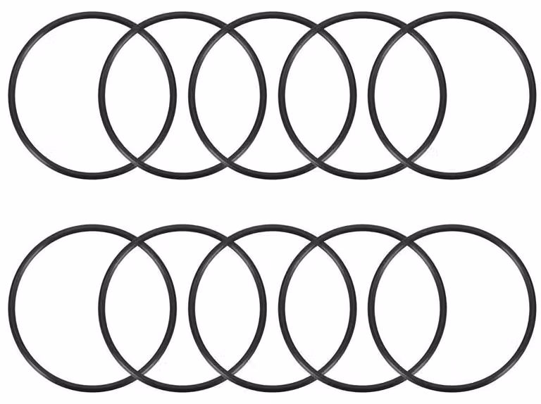 O-ring, dimensioni 108x115x3,5 mm, confezione da 5 pezzi, colore nero, materiale: gomma
