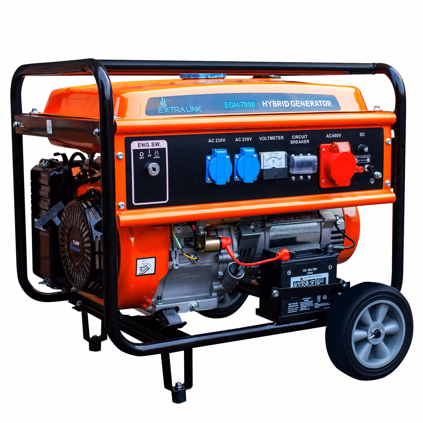 Extralink Generatore Ibrido 7kW GPL CNG Benzina Trifase