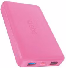 Power Bank Sbs Fast Charger 10W con ricarica intelligente, capacità 10000mAh, colore rosa TTBB10000FASTP