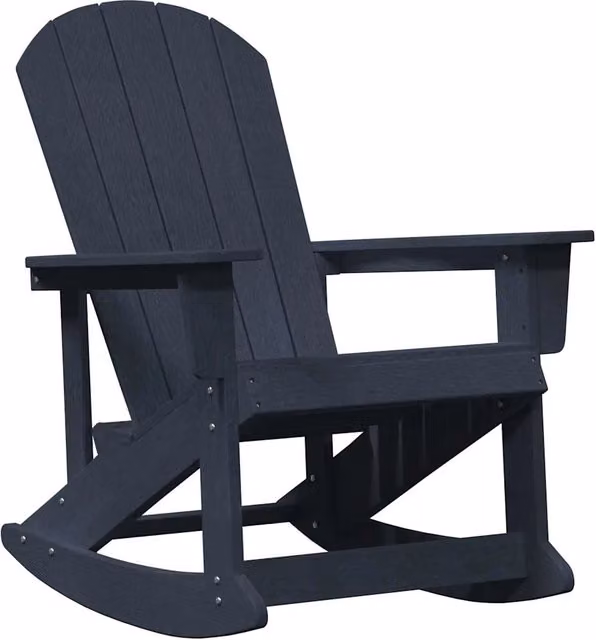 Poltrona a dondolo Adirondack Blu navy 92 x 73,5 x 92 cm HDPE CFW1800534