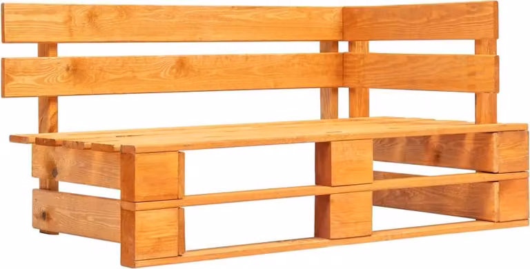 vidaXL set da salotto in pallet da 6 pezzi in legno di pino impregnato marrone miele