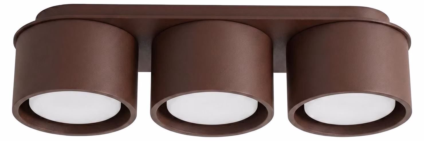 Plafoniera MODO 3 marrone Gx53 3xGx53 10W alluminio 8,2x10,4x32,4 cm Sollux Lighting