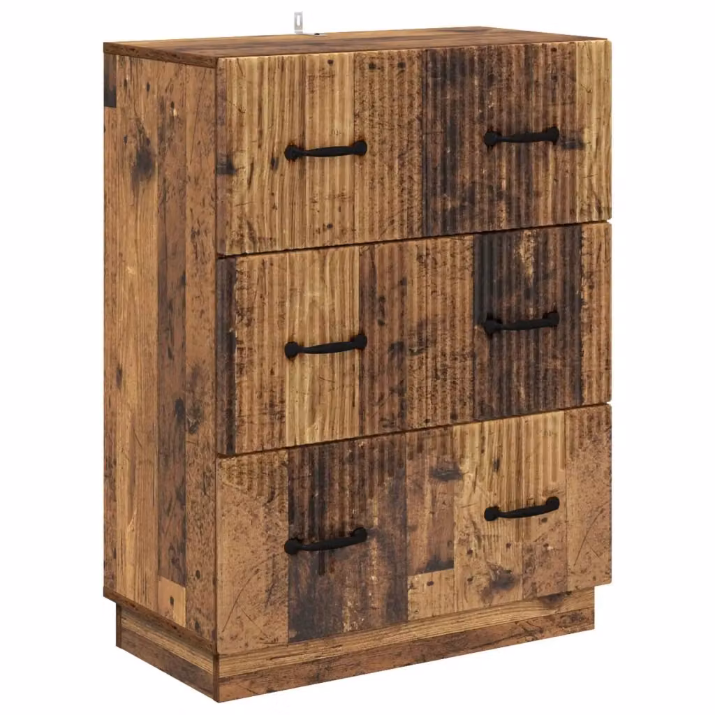 Mobile con Cassetti vidaXL in Legno Antico Marrone L: 66 cm, P: 34,5 cm, H: 87 cm – 2