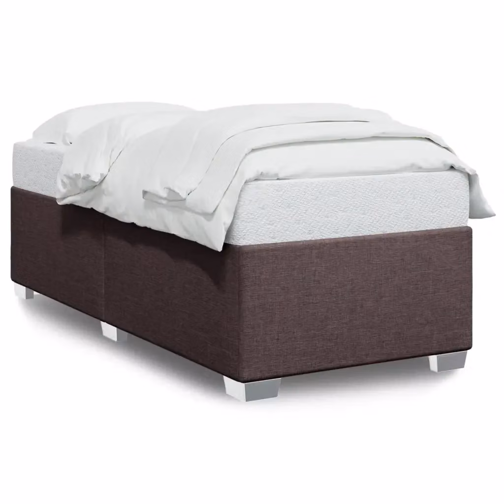 Giroletto vidaXL senza materasso in tessuto marrone scuro L 80 cm x P 200 cm – 2