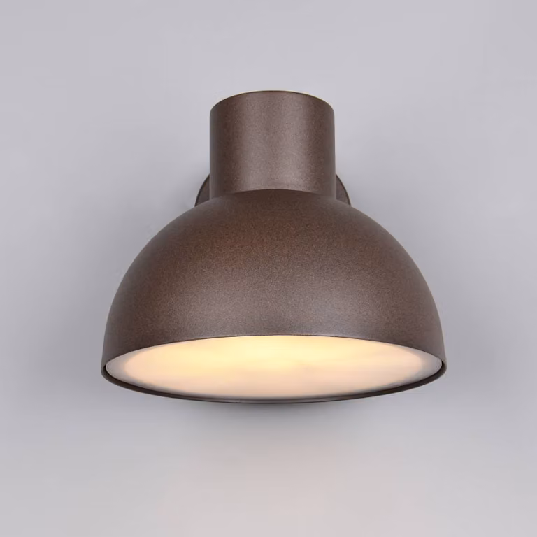 Trio Lighting Applique da esterni ELBE, dimmerabile, Marrone / Ruggine, Alluminio, Applique da esterni