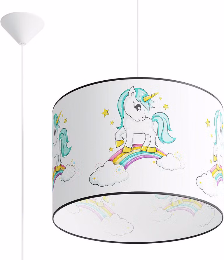 Lampada a sospensione UNICORN 40 1xE27 15W PVC 95x40x40cm Sollux Lighting