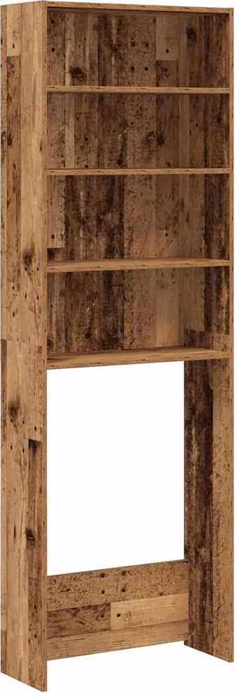Mobile per Lavatrice Legno Antico 64x24x190 cm