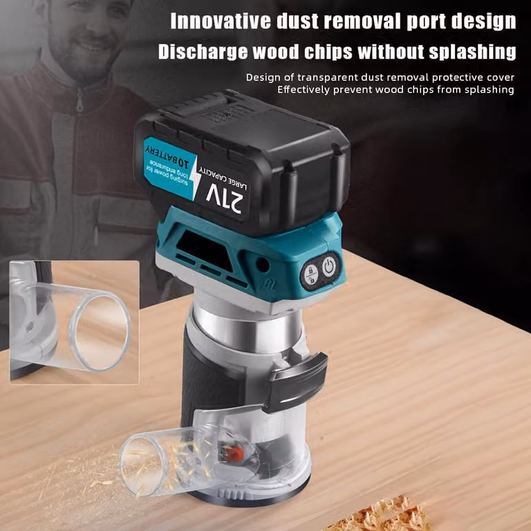 Fresatrice a colonna - Fresatrice a batteria - Fresatrice per bordi - Macchina fresatrice - Fresatrice elettrica - Batteria al litio da 21V