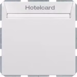 Berker 16409909 Interruttore a relè con elemento centrale per Hotelcard bianco polare opaco Berker S.1/B.3/B.7