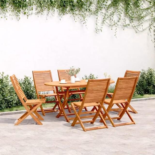 Sedie Pieghevoli 6 pz 51x66x95 cm Legno di Acacia 3214472