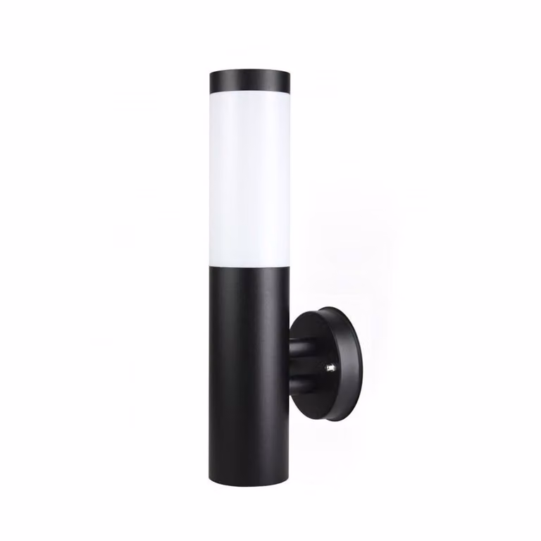 Lampada da parete esterna per giardino, 1xE27, nera, grado di protezione IP44, modello SU-MA Inox ST 025 BL