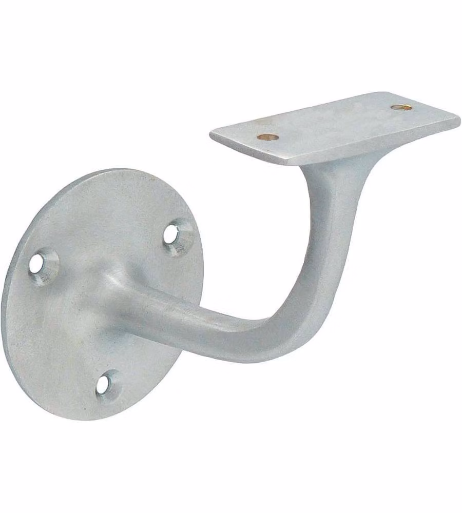 Pircher Supporto Tondo per Corrimano Ottone Lucido 55 mm 3 Fori