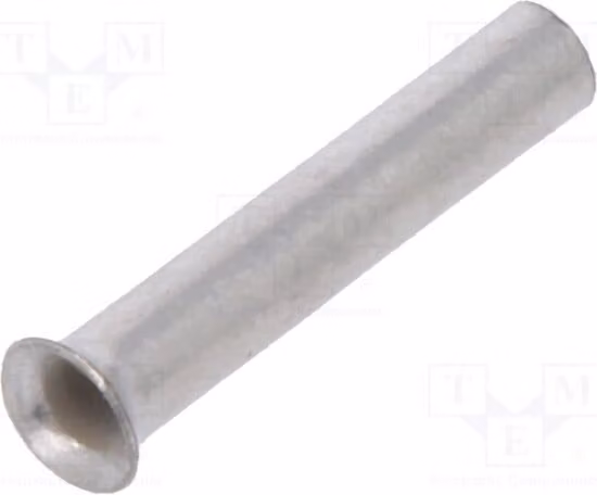 50 connettori a crimpare non isolati, sezione 0,34 mm², rame stagnato, lunghezza 7 mm, modello TUL-NI-00307, per cavi