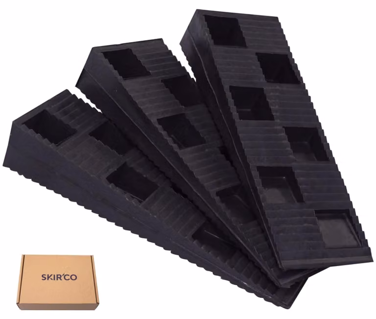 (40 pezzi) Listelli di plastica nera scanalati a forma di cuneo, dimensioni 90 x 30 x 15 mm, per livellamento